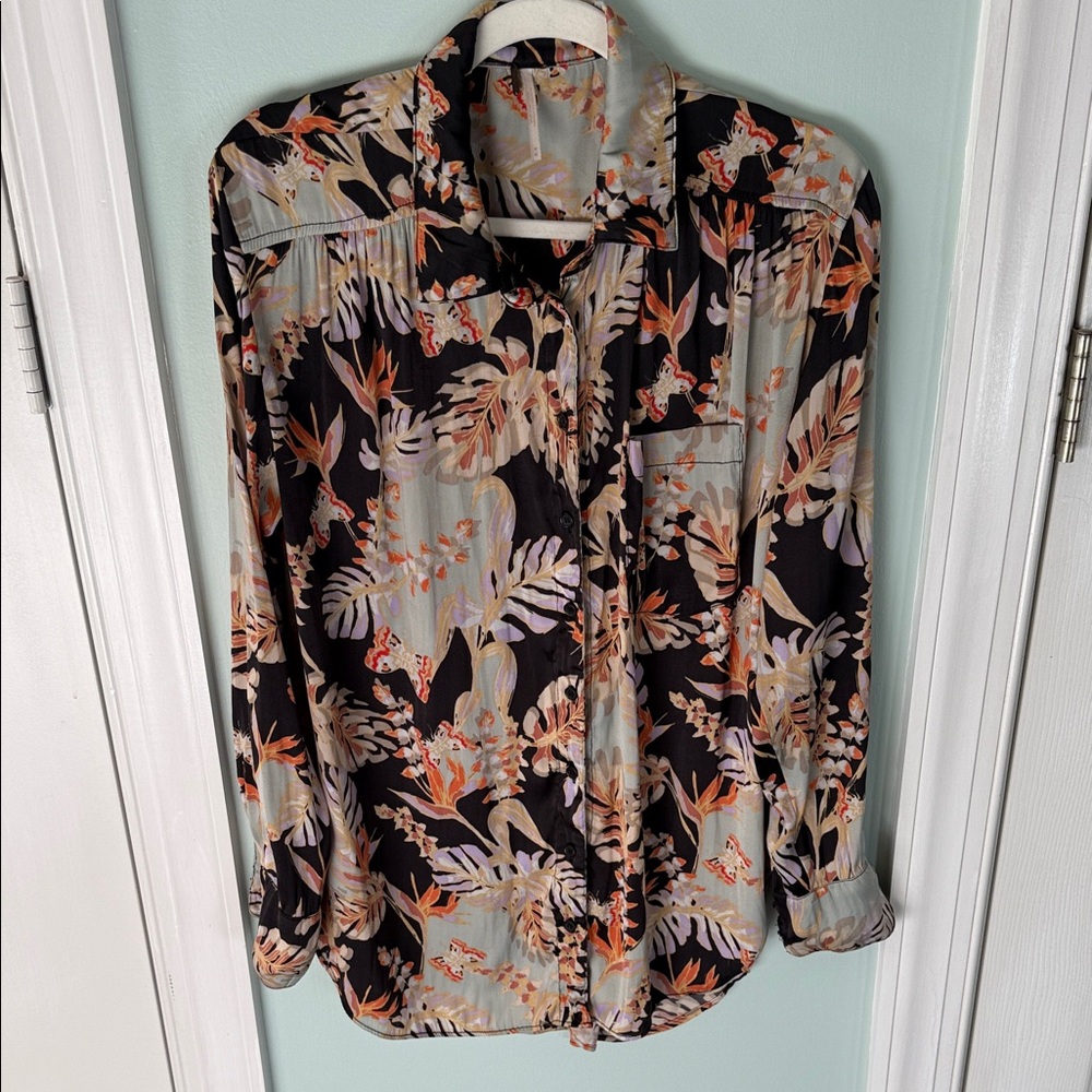 Free People Satin Blouse